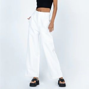 Princess Polly Tahnie Pants White